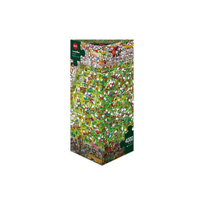 HEYE Puzzle 290726 - Crazy World Cup,Cartoon im Dreieck, 4000 Teile..., 4000 Puzzleteile