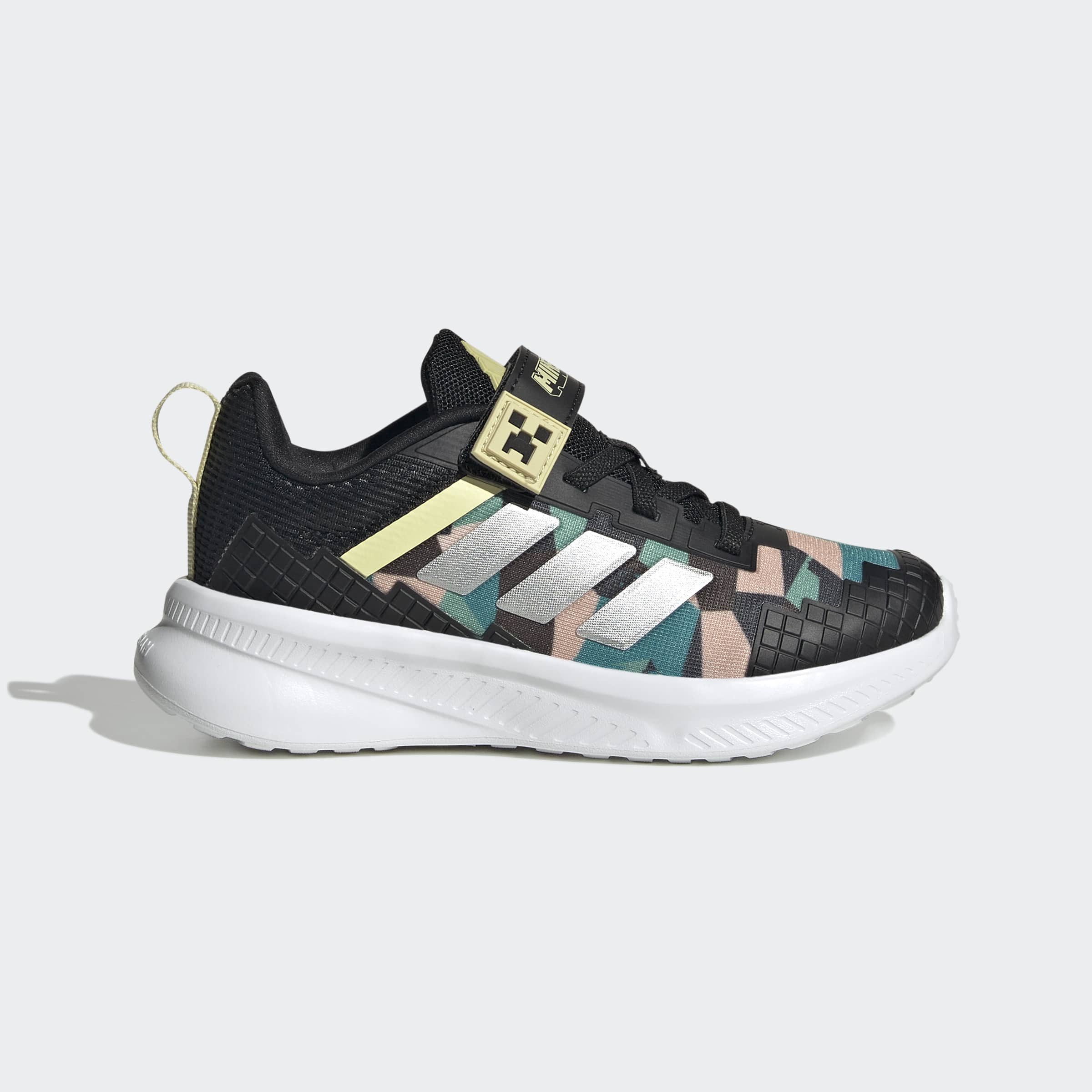 adidas Sportswear ADIDAS MINECRAFT FORTARUN 4.0 KINDER Laufschuh mit Klettverschluss, für Kinder & Jugendliche