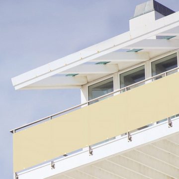 Sekey Balkonsichtschutz Polyester Balkonbespannungen Sichtschutz Garten Zaun Windschutz H: 90 cm / B: 300 cm, 500 cm, 600cm