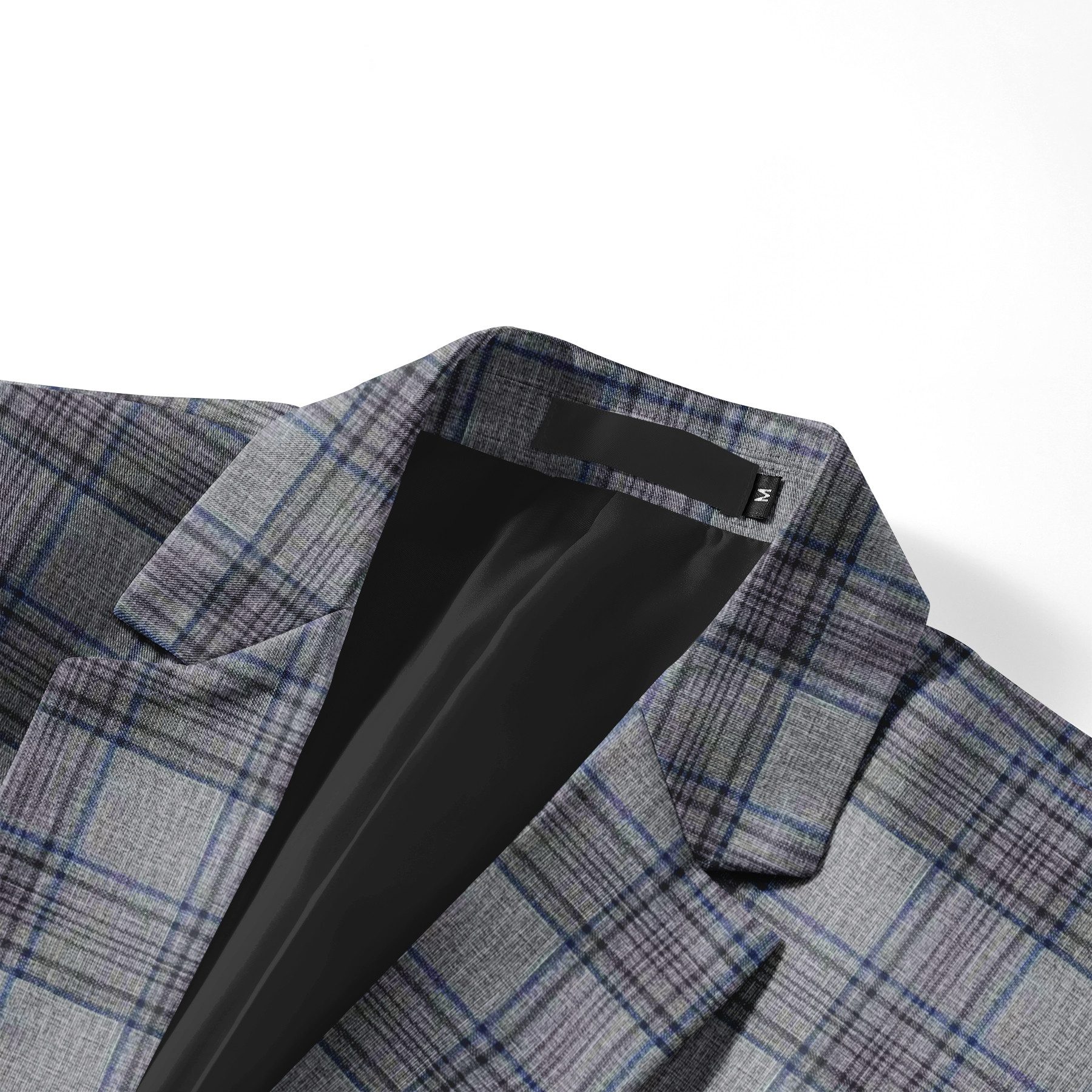 Allthemen Anzug (2 tlg) Slim Fit Herrenanzug im Farbeblock-Karomuster günstig online kaufen