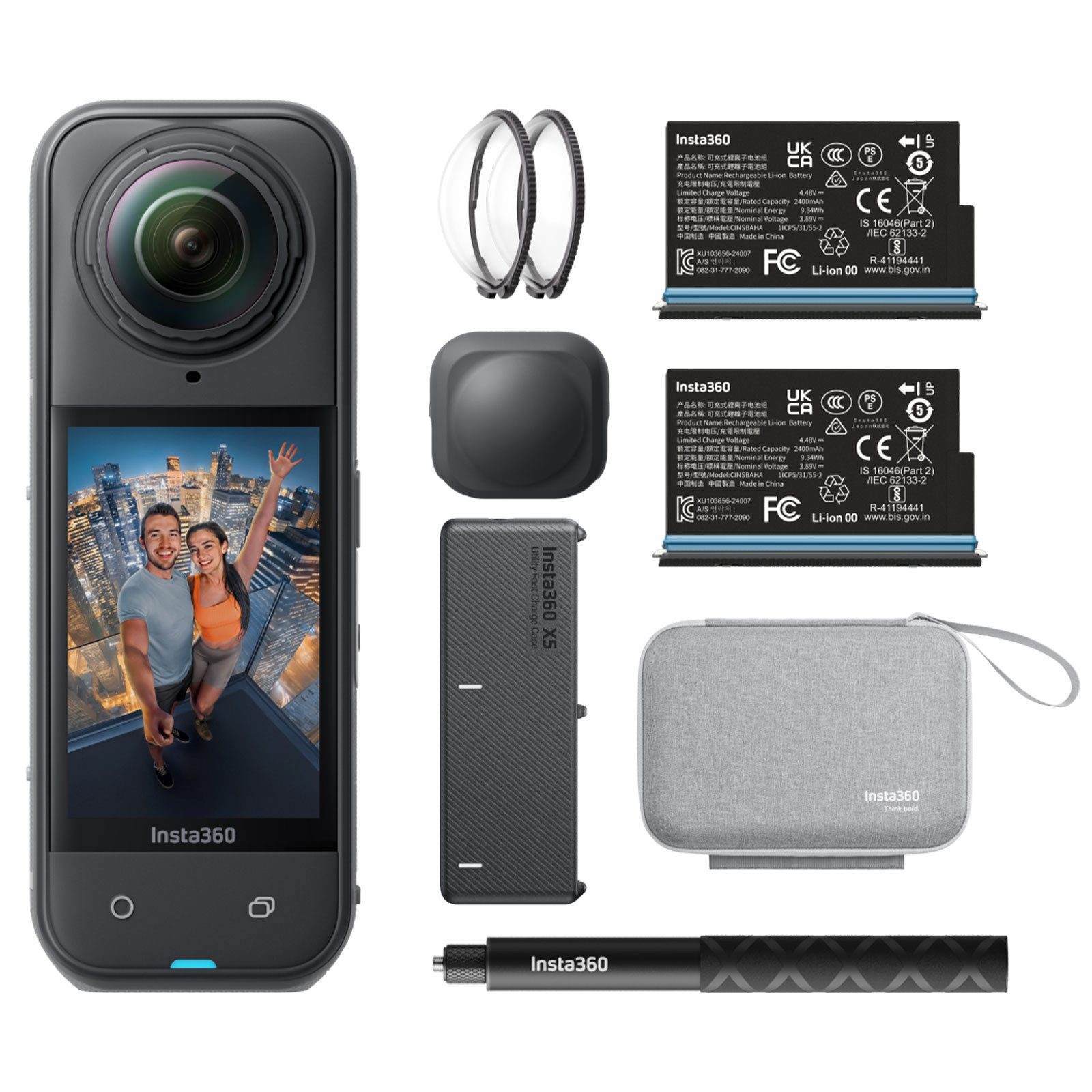 Insta360 X5 Camcorder (Austauschbare, robuste Linsen)