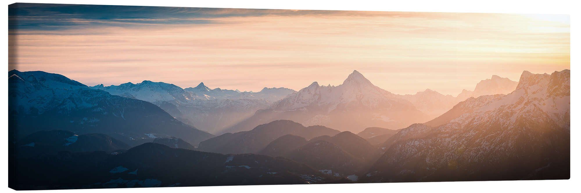 Posterlounge Wandbild Alpen Panorama mit Watzmann, Martin Wasilewski, erhäl günstig online kaufen