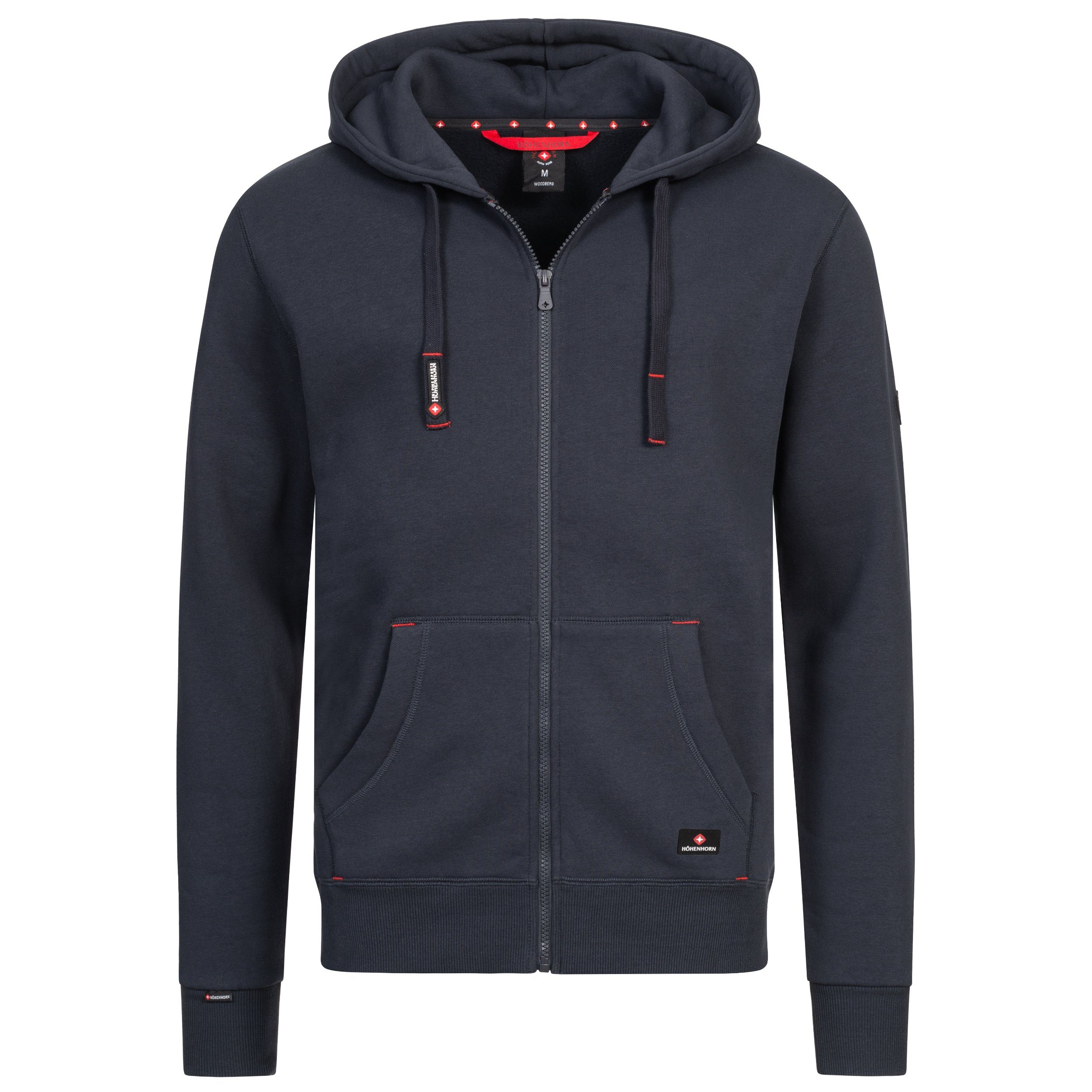 Höhenhorn Kapuzenpullover Woodberg Herren Hoodie für Männer Pullover Sweatshirt Hochwertige Baumwolle, weiche Innenseite, angenehm warm