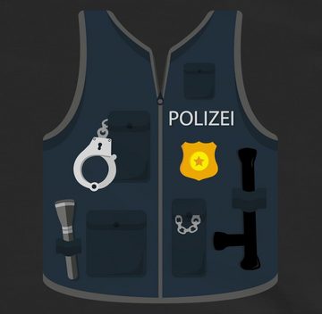 Shirtracer Sweatshirt Polizei Weste Kostüm Karneval & Fasching