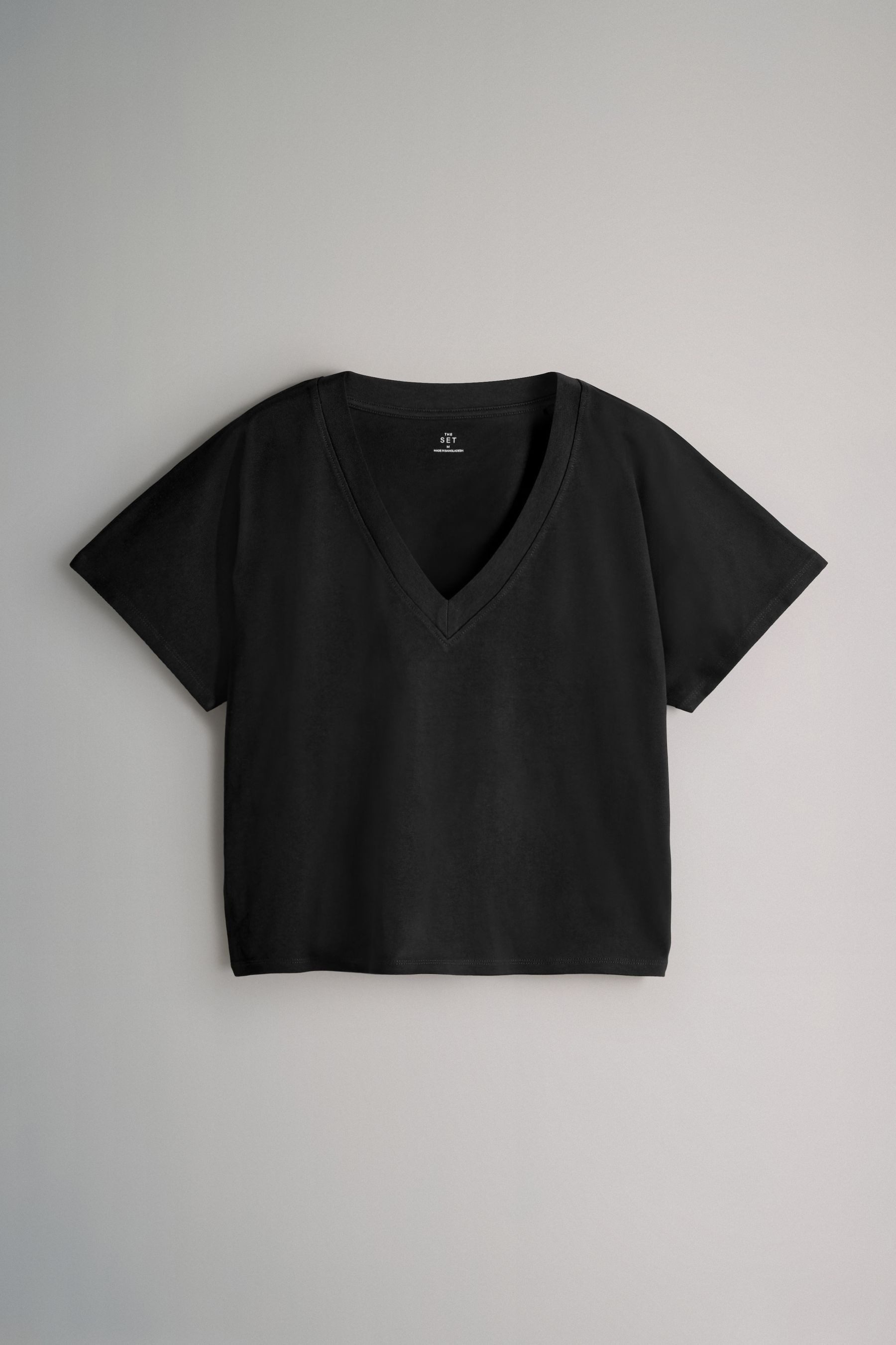 The Set V-Shirt The Set Kurzarm-T-Shirts, V-Ausschnitt, 4er-Pack (4-tlg) günstig online kaufen