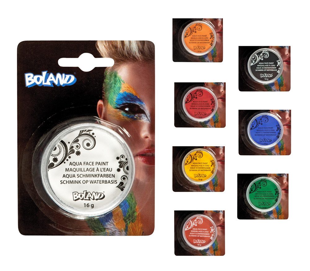 Boland Theaterschminke Theaterschminke Aqua Make-up 16g, Braun