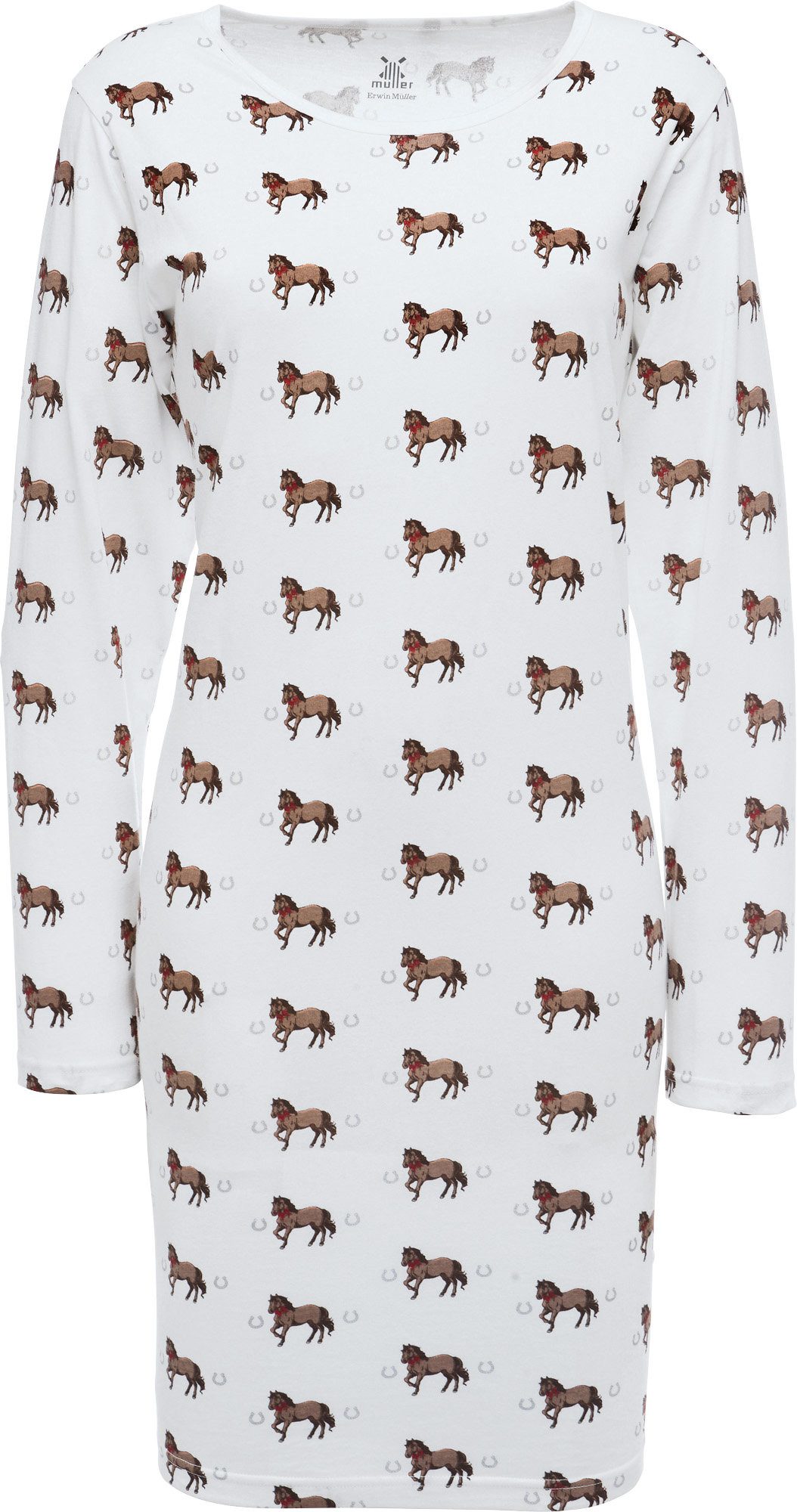 Erwin Müller Nachthemd Damen-Nachthemd Single-Jersey Tiermotiv günstig online kaufen