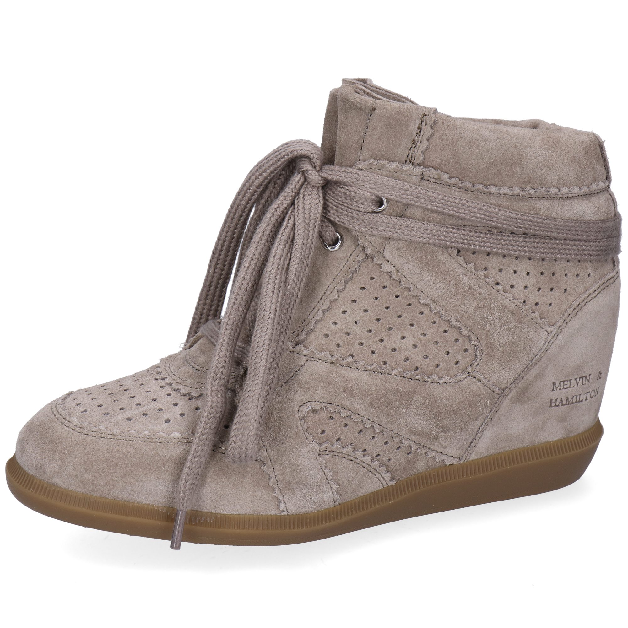 Melvin & Hamilton Lou 1 Leder-Sneakers für Damen Sneaker Keilabsatz, Echtes Leder, Herausnehmbare Innensohle