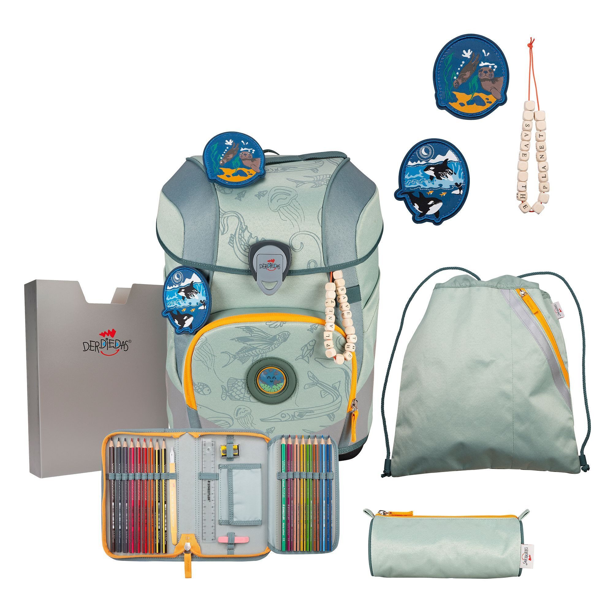 DerDieDas® Schulranzen (6-tlg), PET