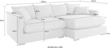 Guido Maria Kretschmer Home&Living Ecksofa Pantin, L-Form, extra weich und kuschelig, Füllung mit Federn und Daunen