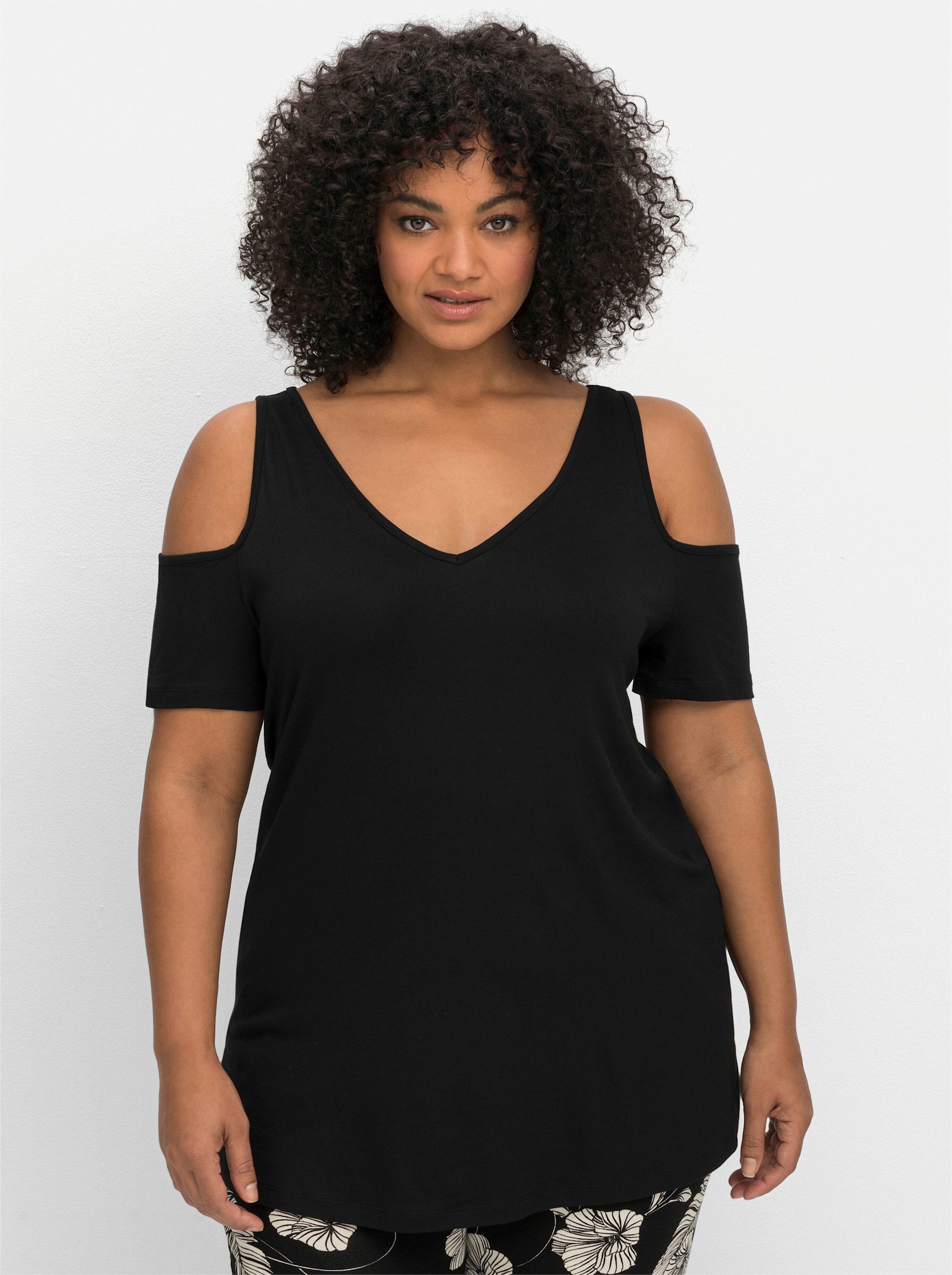 Sheego T-Shirt V-Shirt günstig online kaufen