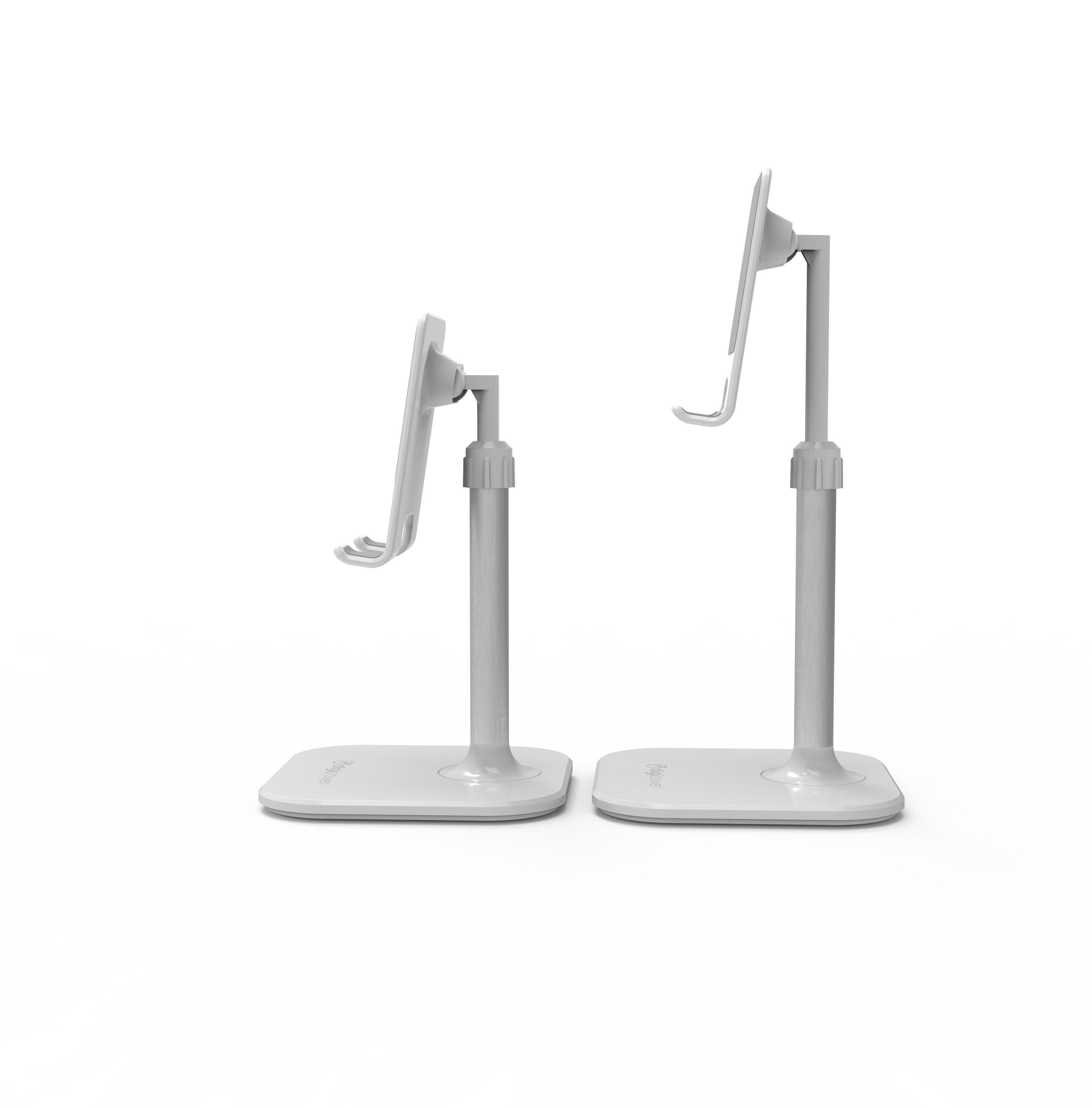 DigiPower Smartphone-Halterung Höhenverstellbarer Smartphone- und Tablet-Ständer, bis 25cm Diagonale, (höhenverstellbar, für Handy und Tablet)