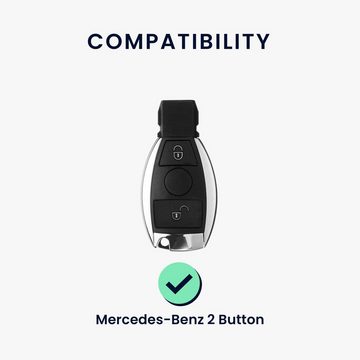 kwmobile Schlüsseltasche Autoschlüssel Silikon Hülle für Mercedes Benz (1-tlg), Schlüsselhülle Schlüssel Case Cover