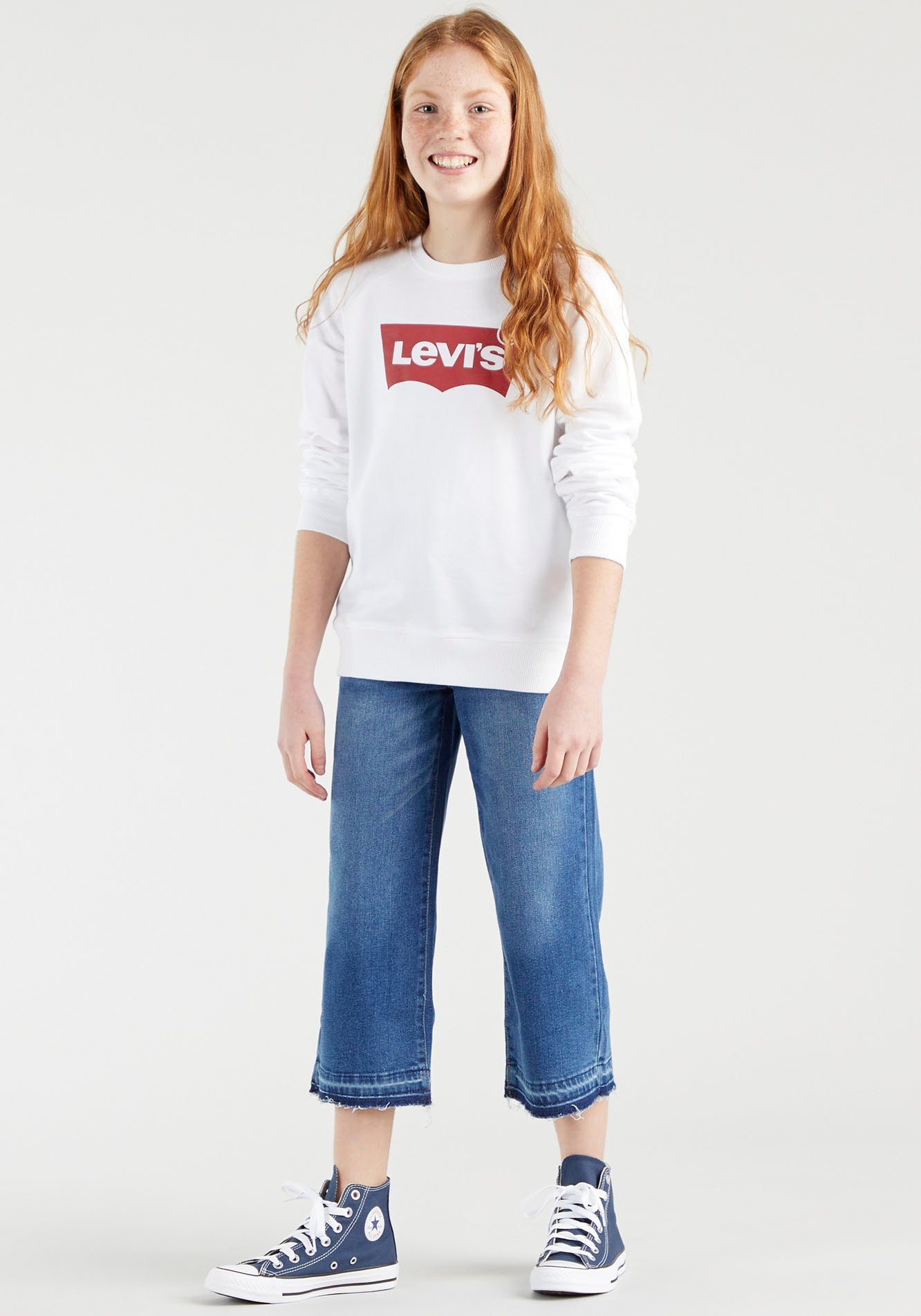 Levi's® Kids Sweatshirt weiß SWEATSHIRT CREWNECK GIRLS for BATWING