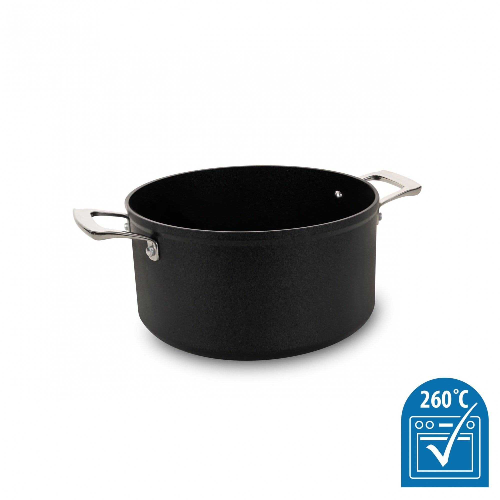 Genius Kochtopf Cerafit Plasma Kochtopf für alle herdarten, beschichtet Antihaft 24cm, Aluminium (1 Topf 1 Deckel), Antihaft-Beschichtung, für alle Herdarten, induktionsgeeignet