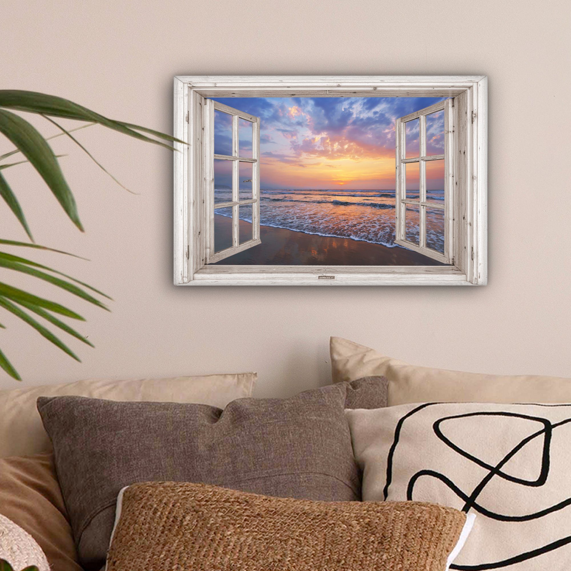 OneMillionCanvasses® Leinwandbild Aussicht - Meer - günstig online kaufen