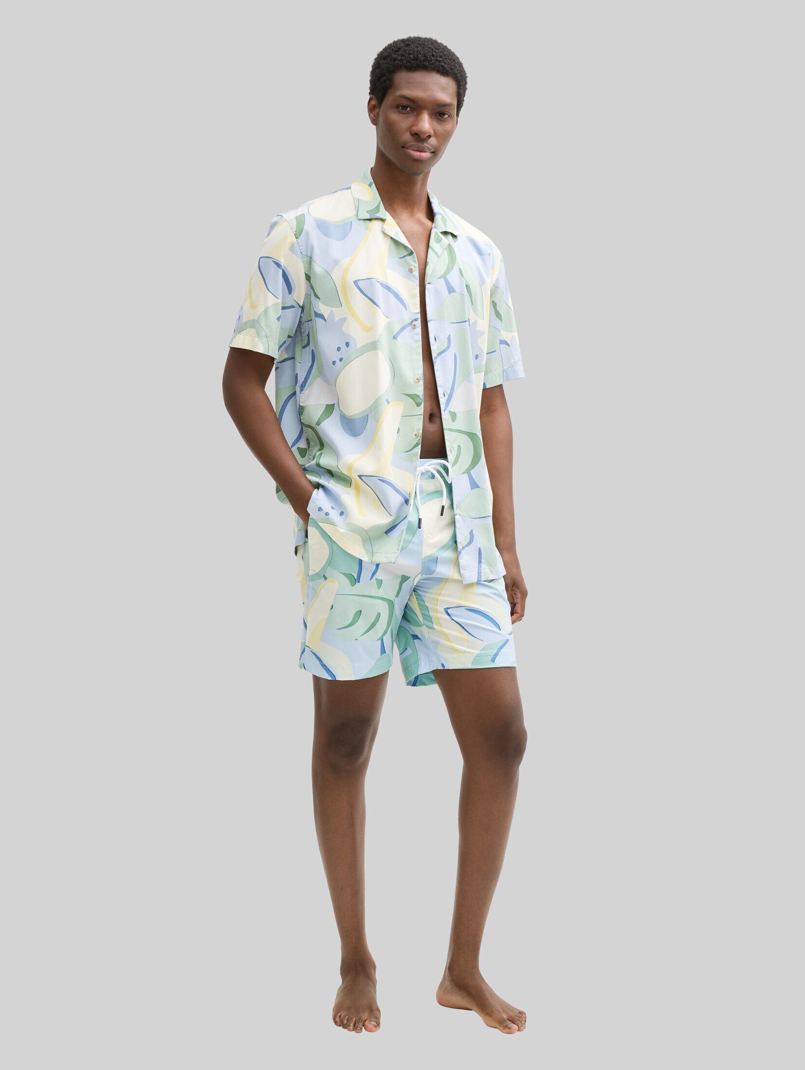 TOM TAILOR Denim Badeshorts Hosen & Chino Badeshorts mit Print