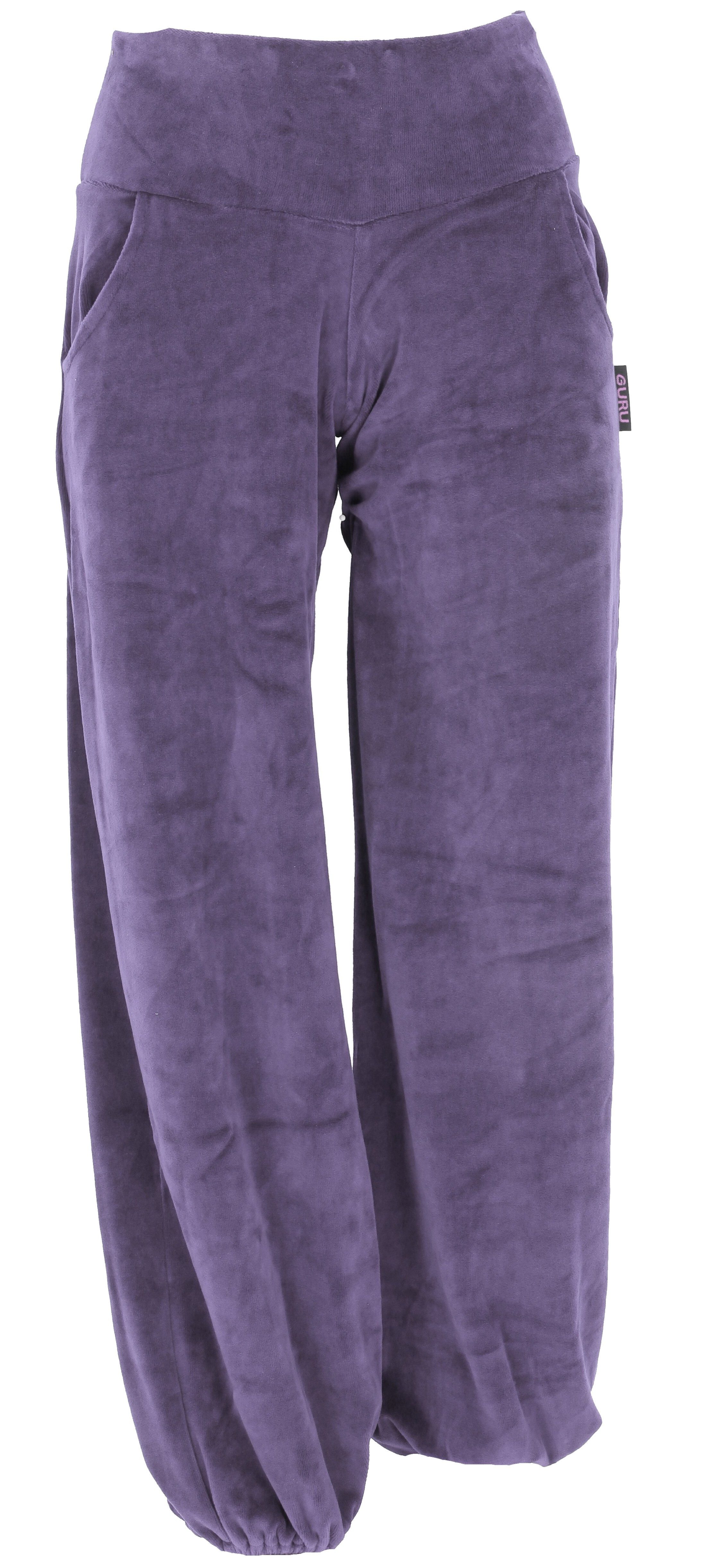 Guru-Shop Relaxhose Boho Samt Pluderhose, Wohlfühlhose, Yogahose -.. altern günstig online kaufen