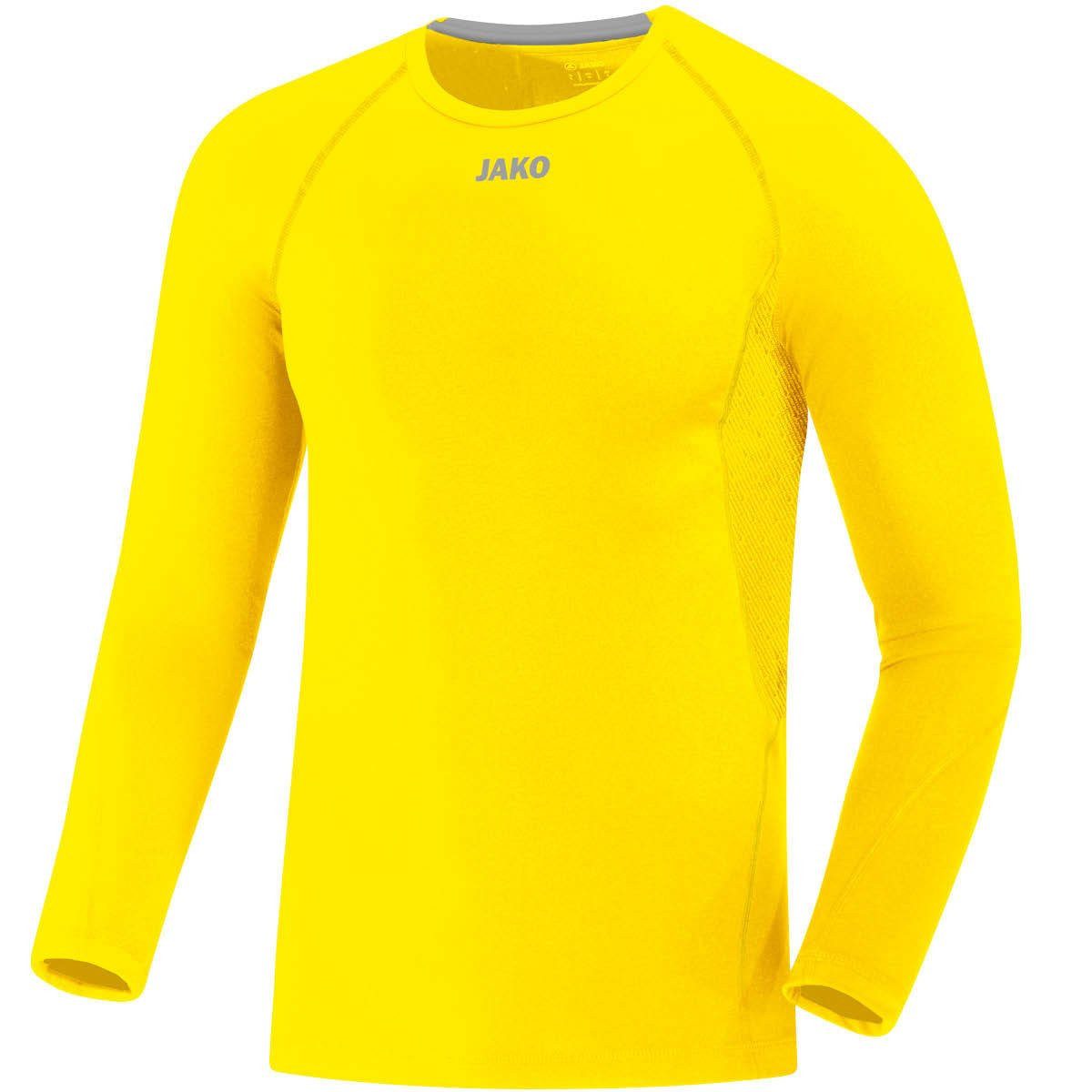Jako Langarmshirt Compression 2.0 (Polyester-Stretch-Tech) gelb günstig online kaufen