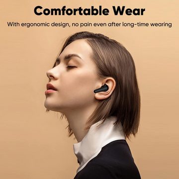 Sungive Bluetooth 5.3 Kabellose In-Ear-Kopfhörer (Leichtes Design für bequeme Nutzung und lange Arbeitszeiten., mit LED-Leistungsanzeige, Ladekoffer Stereo-Sound-Headset mit Mikrofon)