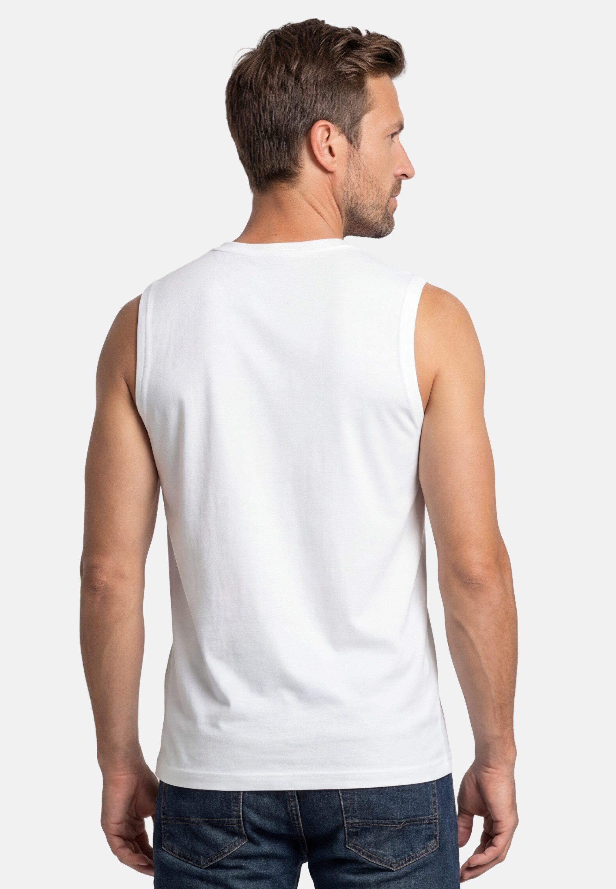 RAGMAN Unterhemd 2er Pack Basic (Spar-Set, 2-St) Unterhemd / Tanktop - Baumwolle - Atmungsaktiv