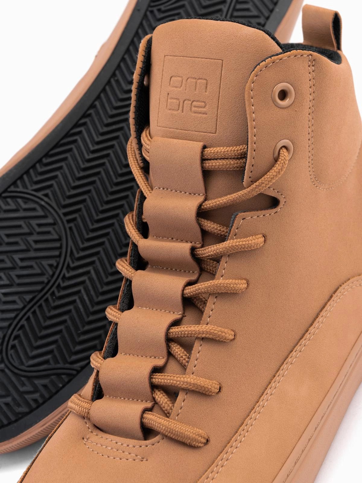 OMBRE Herren-Sneaker mit dekorativen Laschen Sneakerboots – Bild 4 von 5
