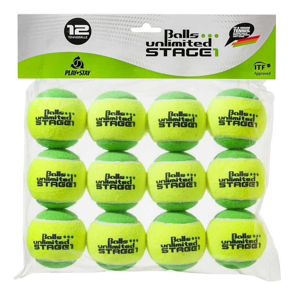 Tennisball Stage 1 Grün - Beutel - Play And Stay Ball