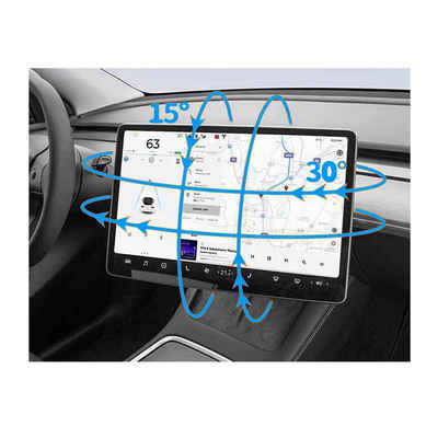 TAFFIO Für Tesla Model 3 / Y Nachrüstbare Schwenkbildschirmhalterung Einbau-Navigationsgerät