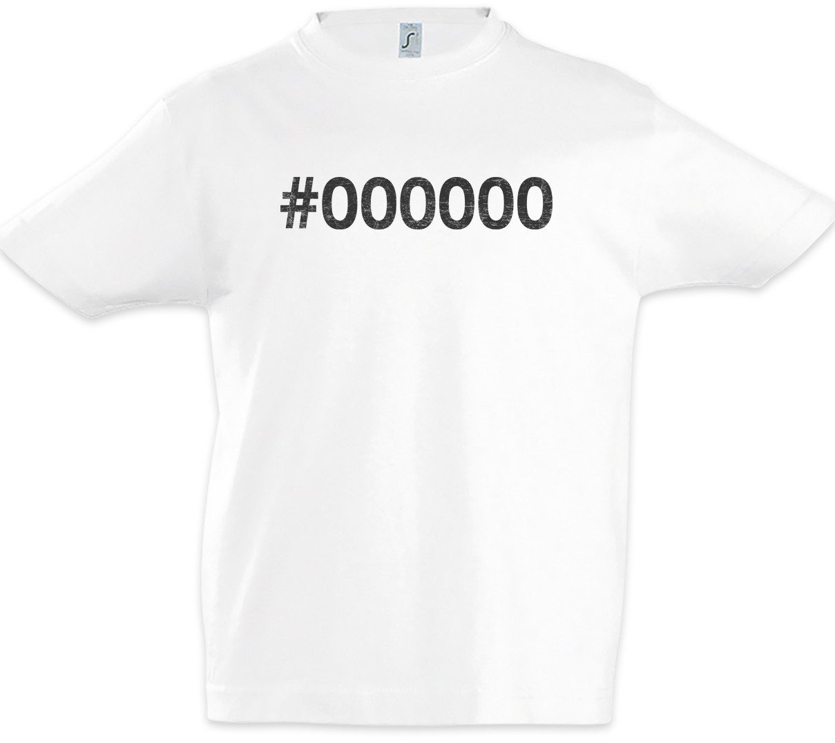 Print-Shirt Hex Black Kinder T-Shirt #000000 Geek Nerd Fun Hacker Informatiker PC