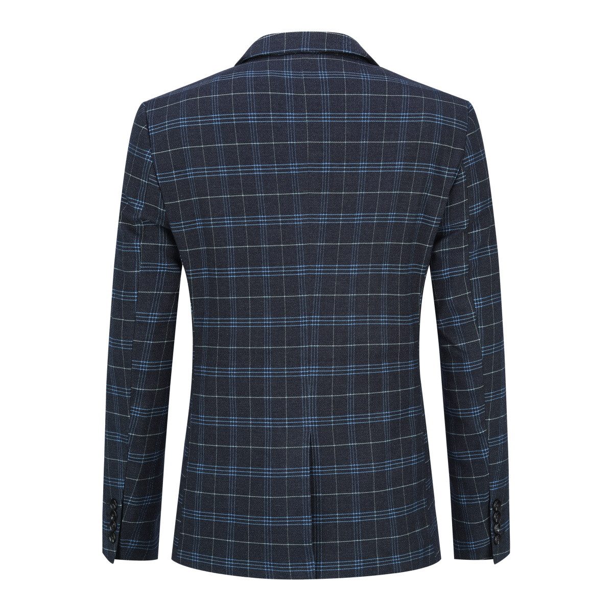 Allthemen Anzug (3 tlg) Slim Fit karierter Herrenanzug mit einem Knopf günstig online kaufen