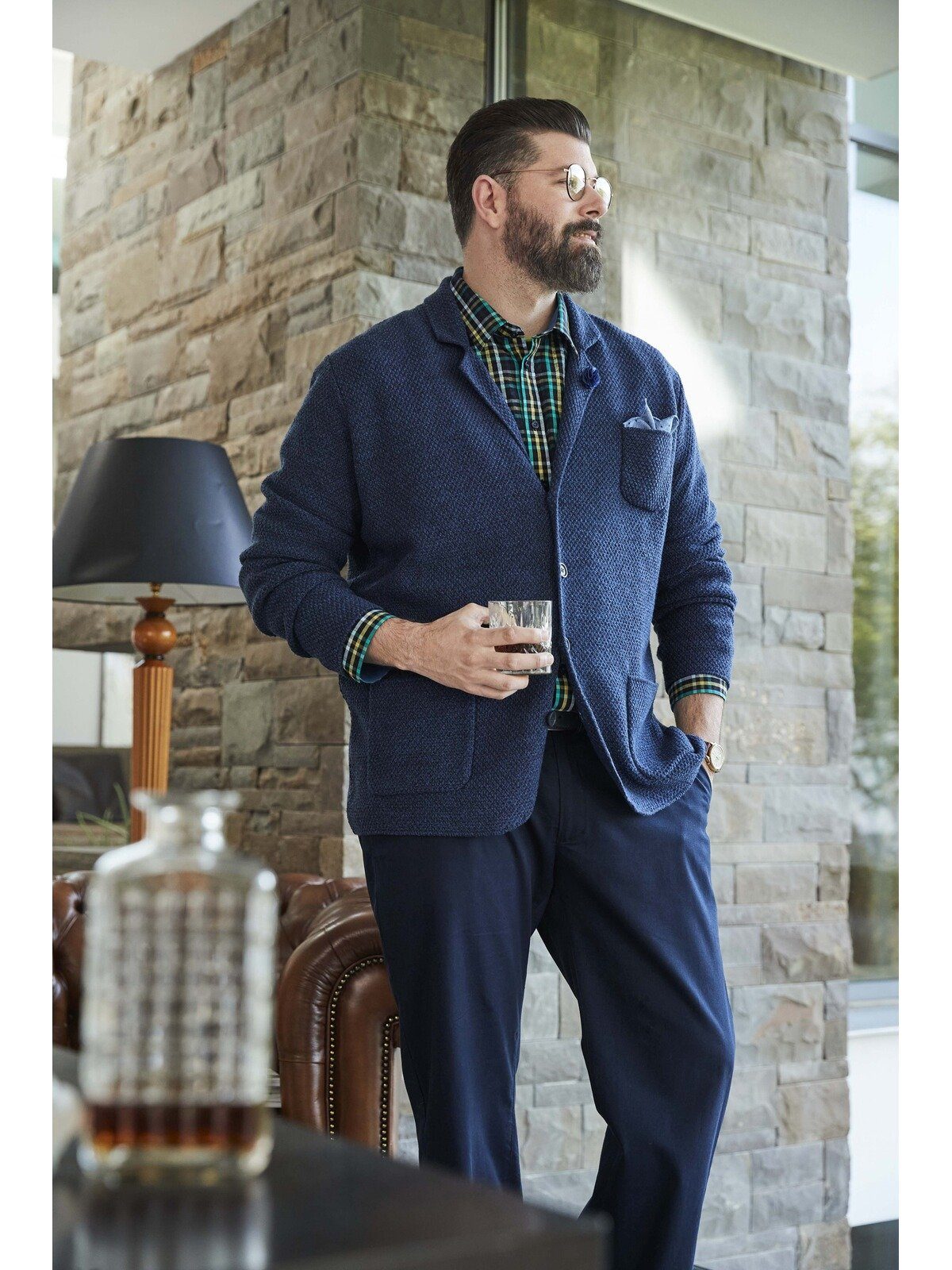 Charles Colby Cardigan EARL JAMES aus hochwertigem Wollgemisch