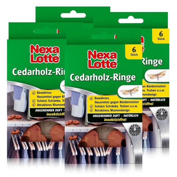 Nexa Lotte Insektenfalle Nexa Lotte Cedarholz-Ringe 6 stk. - angenehmer Duft insektizidfrei (4