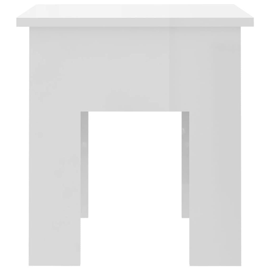 Hochglanz-Weiß Hochglanz-Weiß Hochglanz-Weiß (1-St) Holzwerkstoff | Couchtisch 40x40x42 Couchtisch vidaXL cm