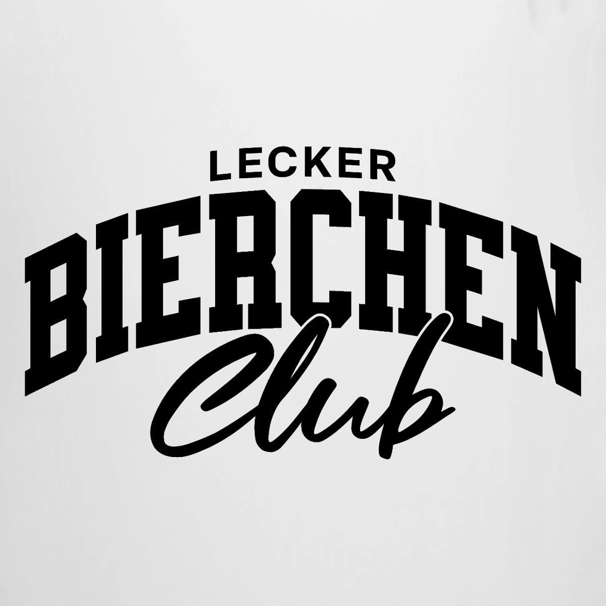 Spreadshirt Tasse Lecker Bierchen Club Bierliebhaber Bierkrug, Keramik