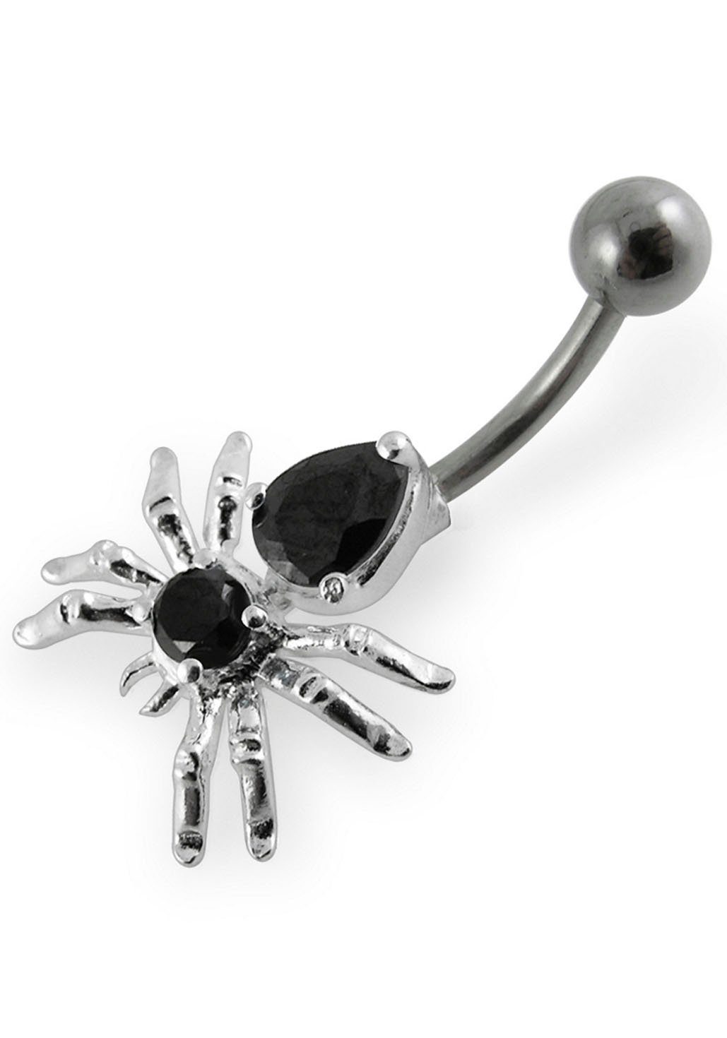 am Körperschmuck Weihnachten Schmuck Bauchnabelpiercing BLACK Geschenk zu Geburtstag Sneakers! Spinne, Piercing SPIDER Strand, Firetti Kleid, Anlass