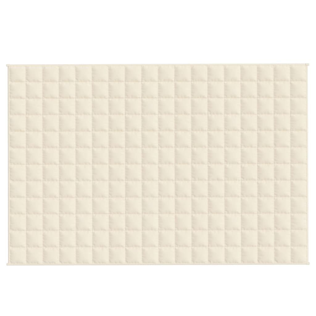 vidaXL Bettüberwurf Gewichtsdecke Hellcreme 120x180 cm günstig online kaufen