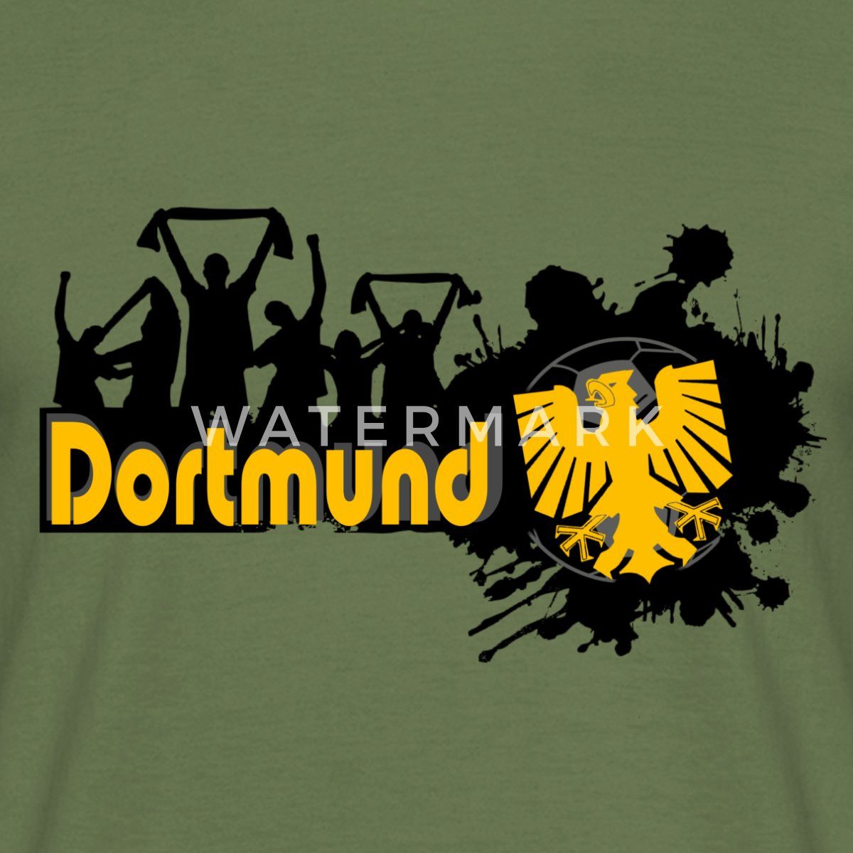 Spreadshirt T-Shirt Dortmund Stadt Fan Sport Fussball Männer T-Shirt (1-tlg günstig online kaufen