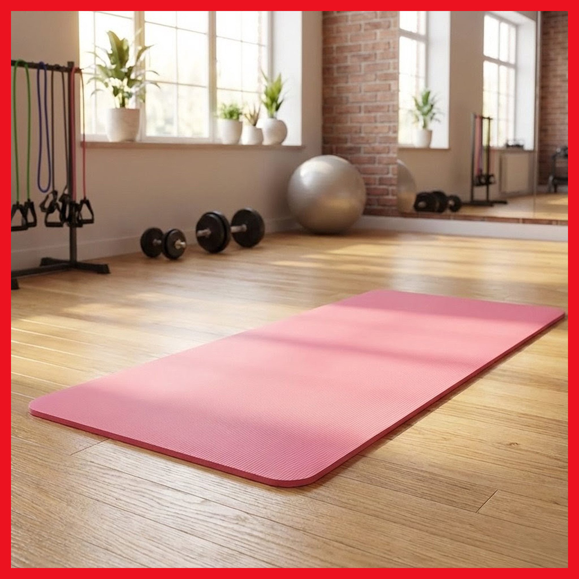 PeakPower Sportmatte Gymnastikmatte, Sportunterlage, Fitnessmatte für Workout, Pilates,Yoga