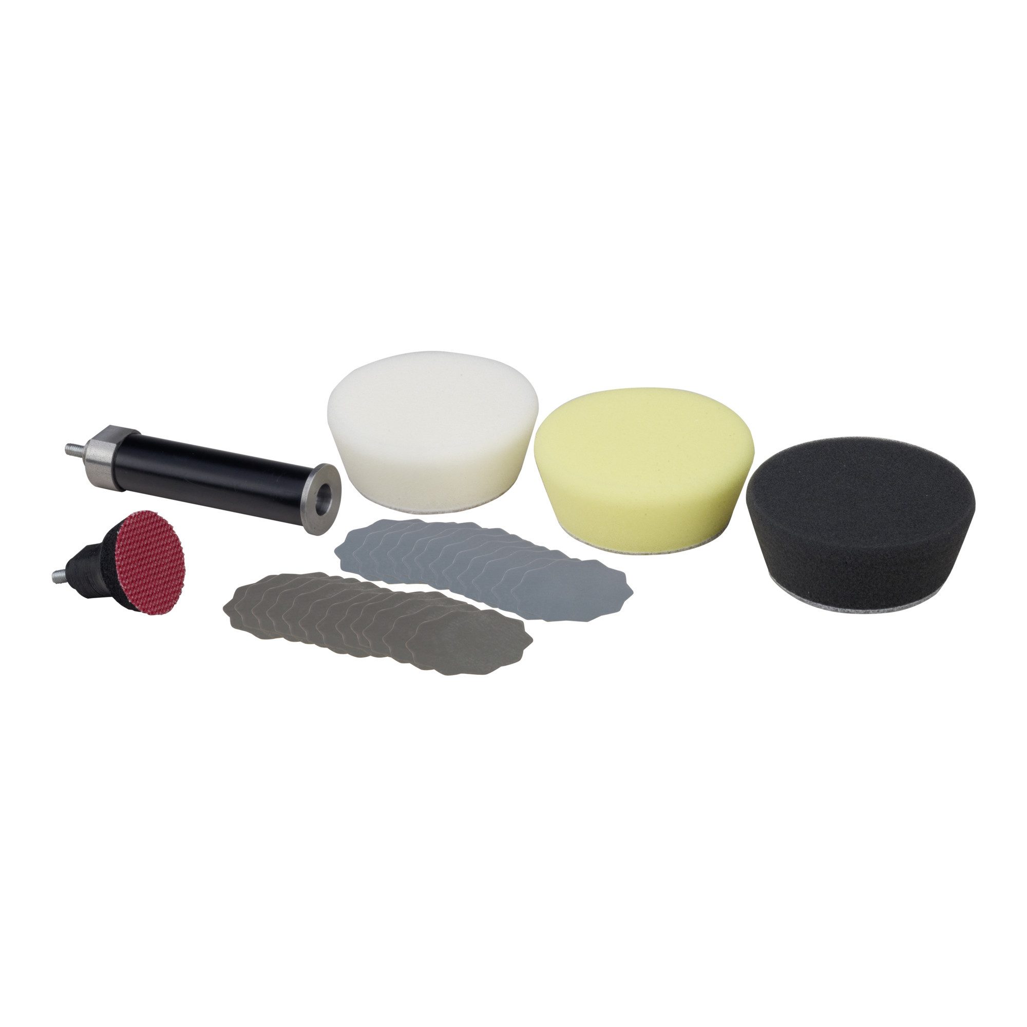 PROXXON INDUSTRIAL Polierscheibe Proxxon Profi-Schleif- und Polierset mit Schleifteller Ø 30 mm und 80