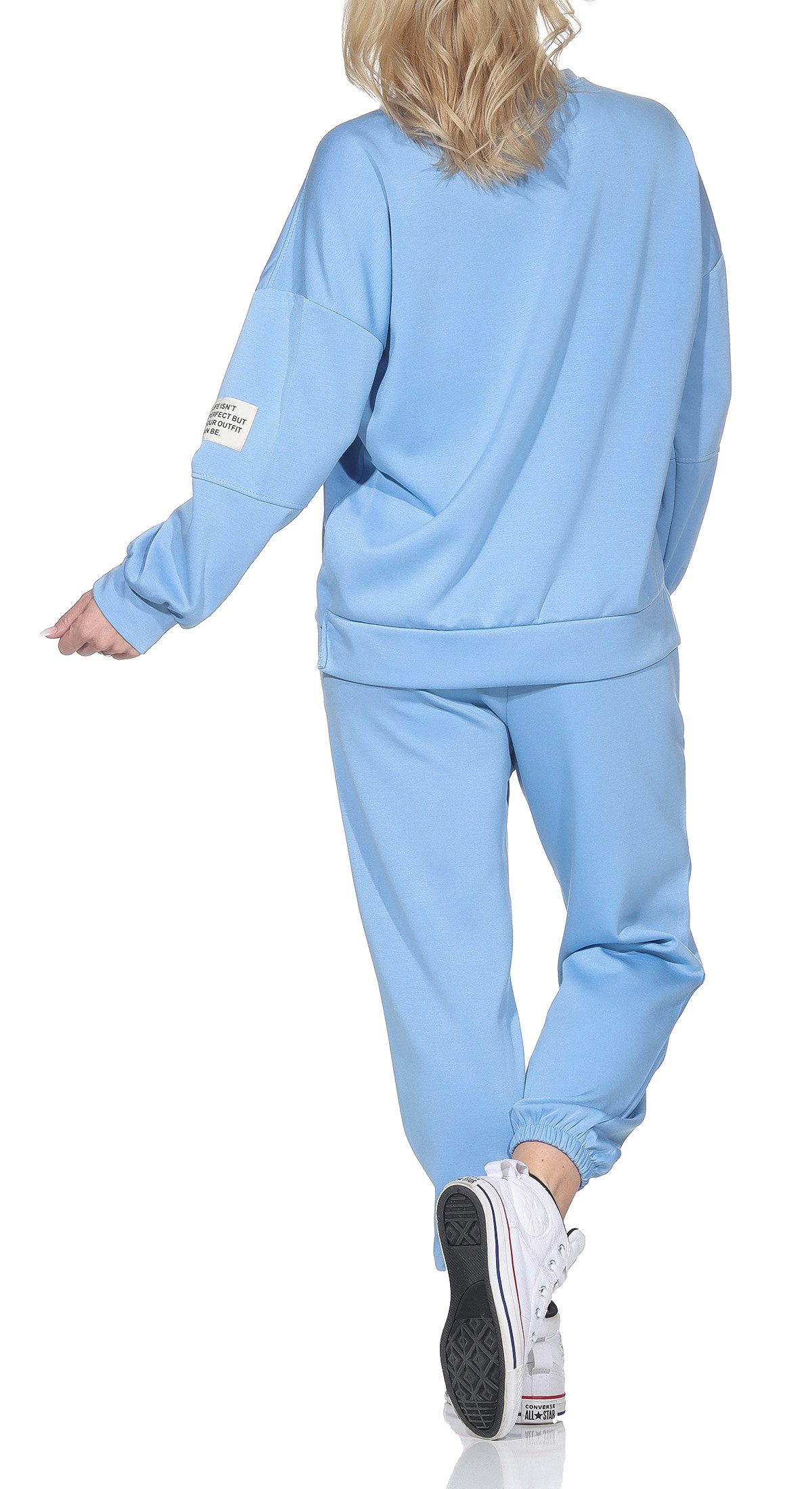 simaranda Jogginganzug Damen Jogginganzug 7065 36-42 Hellblau