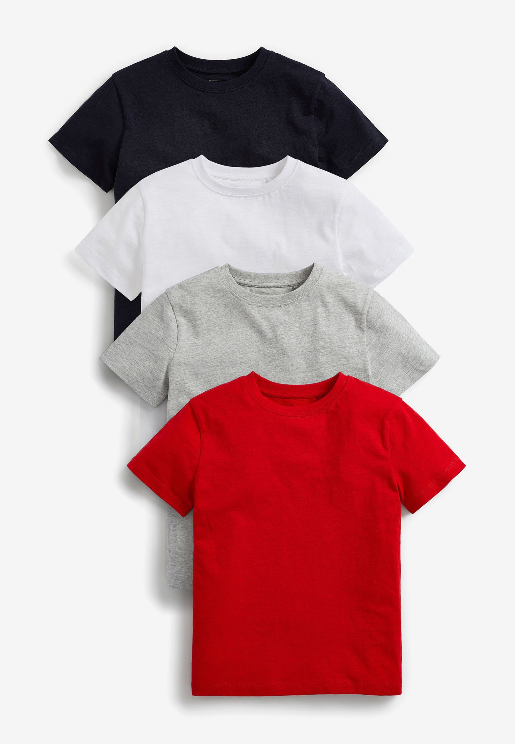 Next T-Shirt T-Shirts, 4-Pack (4-tlg) Red/White/Navy