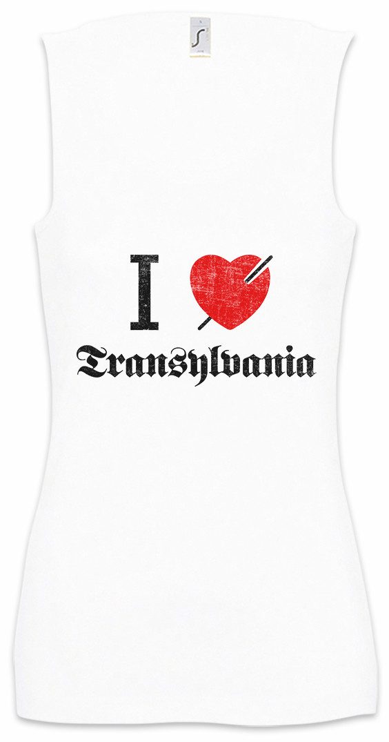 Tanktop I Love Transylvania Ärmelloses Damen T-Shirt Mayhem Oystein Aarseth