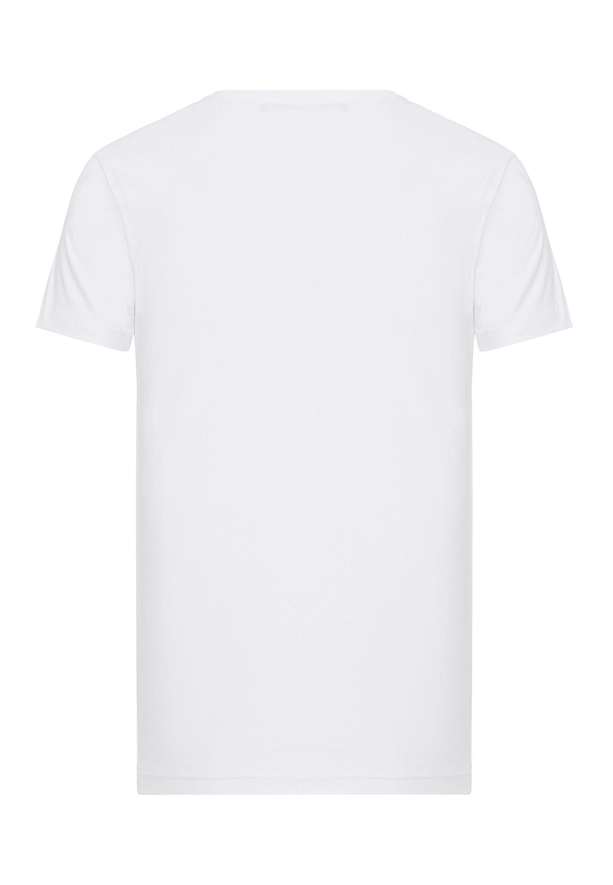 Baxx T-Shirt großem Cipo weiß Aufdruck & mit