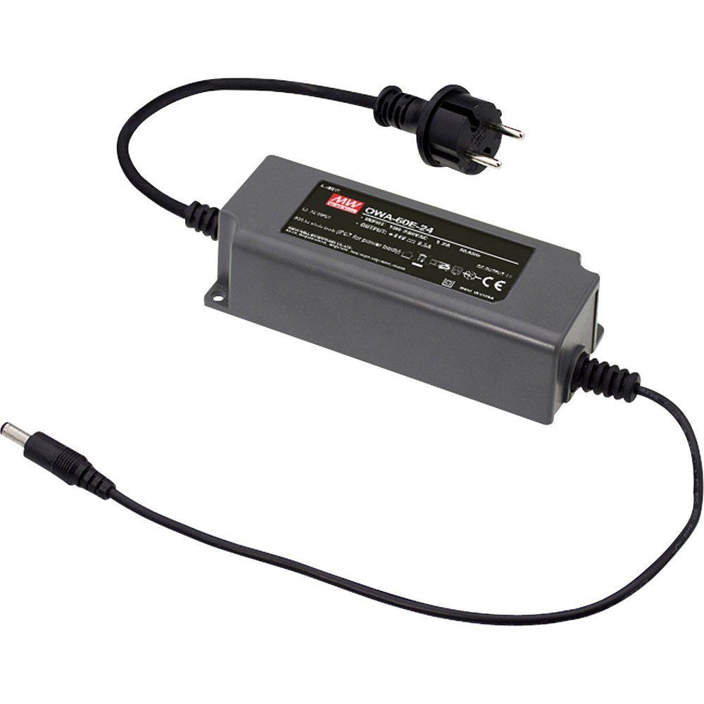 MW Mean Well OWA-60E-24 Tischnetzteil, Festspannung 24 V/DC 2.5 A 60 W Tischnetzteil
