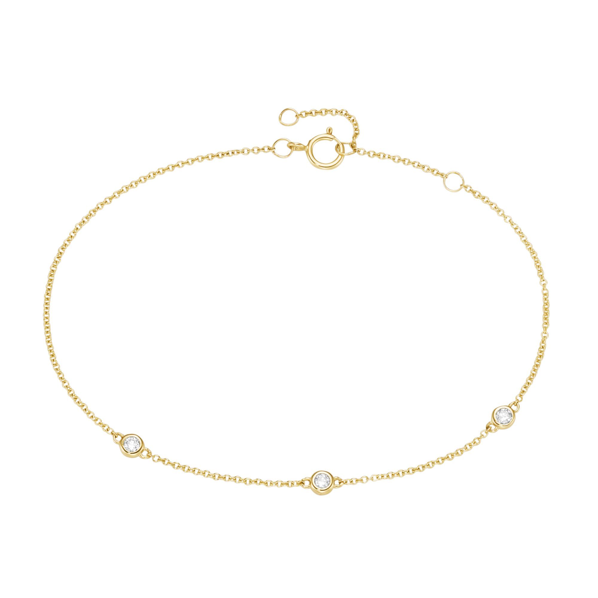 Luigi Merano Armband mit 3 funkelnden günstig online kaufen