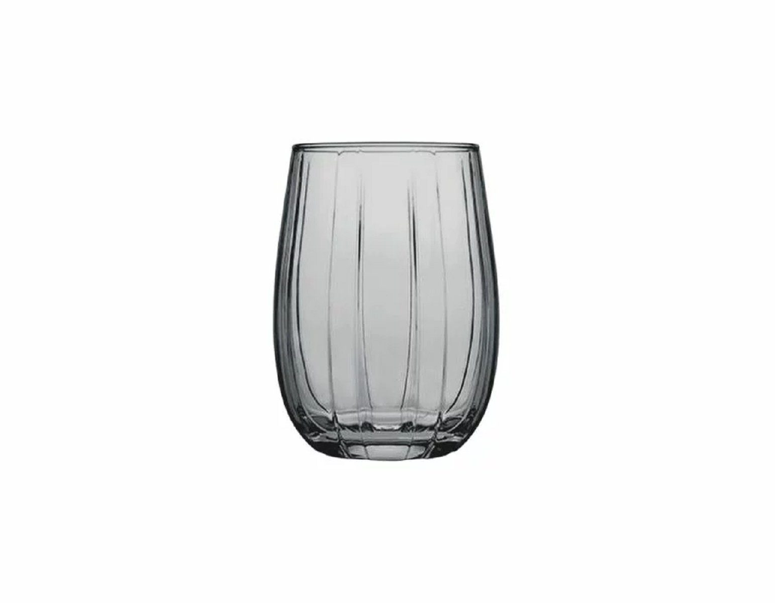 Gläser-Set LINKA 420302 6er Set Grau Wassergläser Kurz Fackelglas 240 ml
