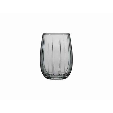 Pasabahce Gläser-Set LINKA 420302 6er Set Grau Wassergläser Kurz Fackelglas 240 ml