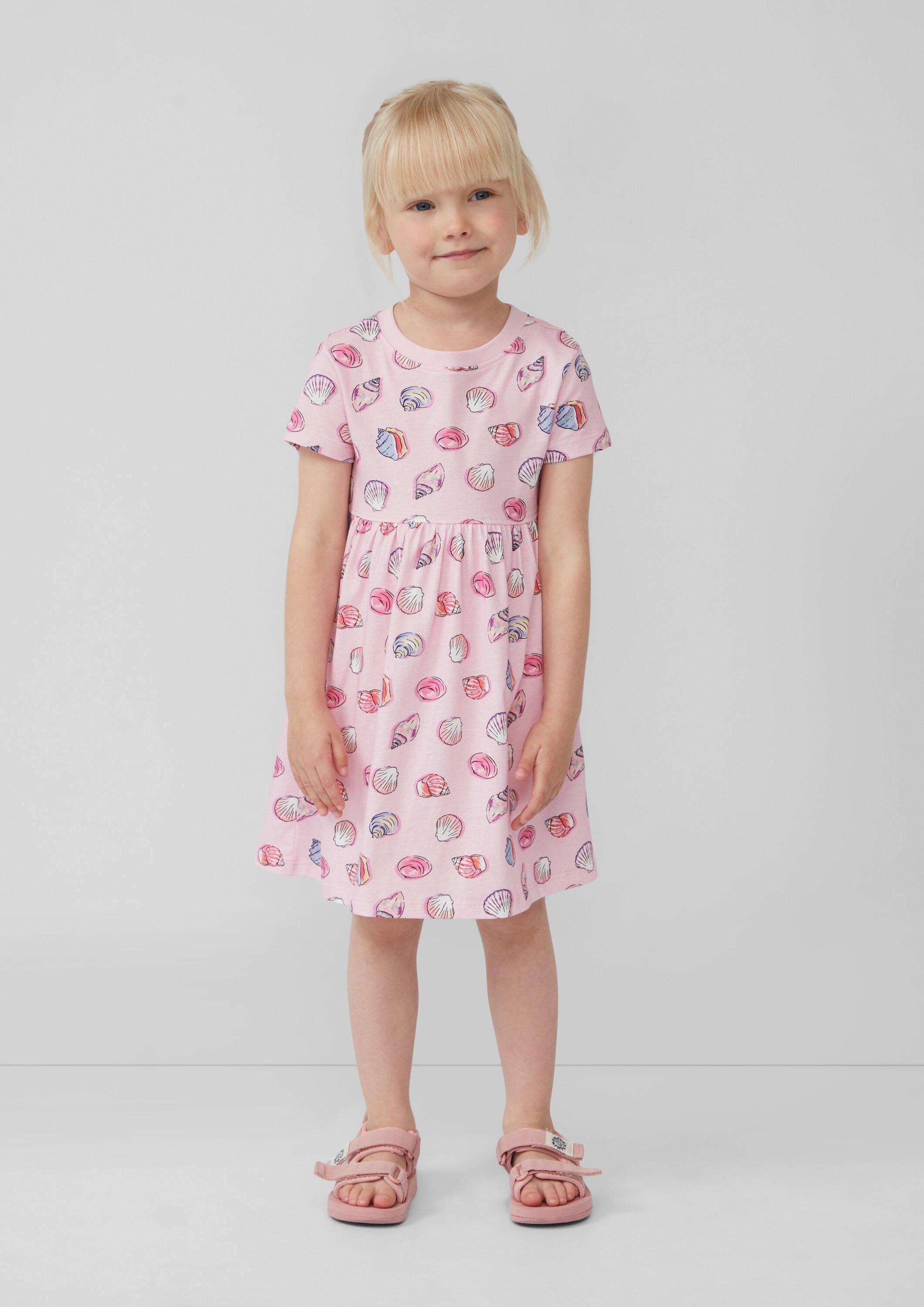 s.Oliver Minikleid Kleid Ausgestelltes Jersey-Kleid mit All-over-Print