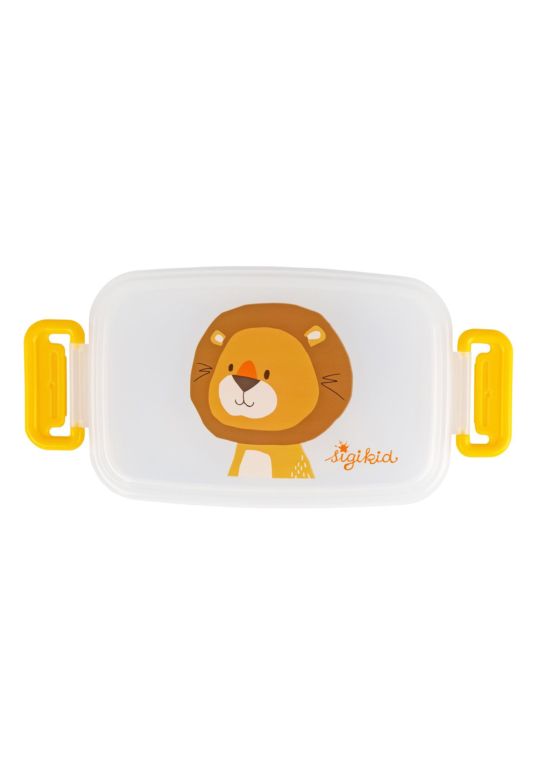 Sigikid Lunchbox Brotzeit Snackdose Löwe für Kinder Unisex, Box 100% PP, Deckel 100% PS, Griffe 100% ABS, (1-tlg)