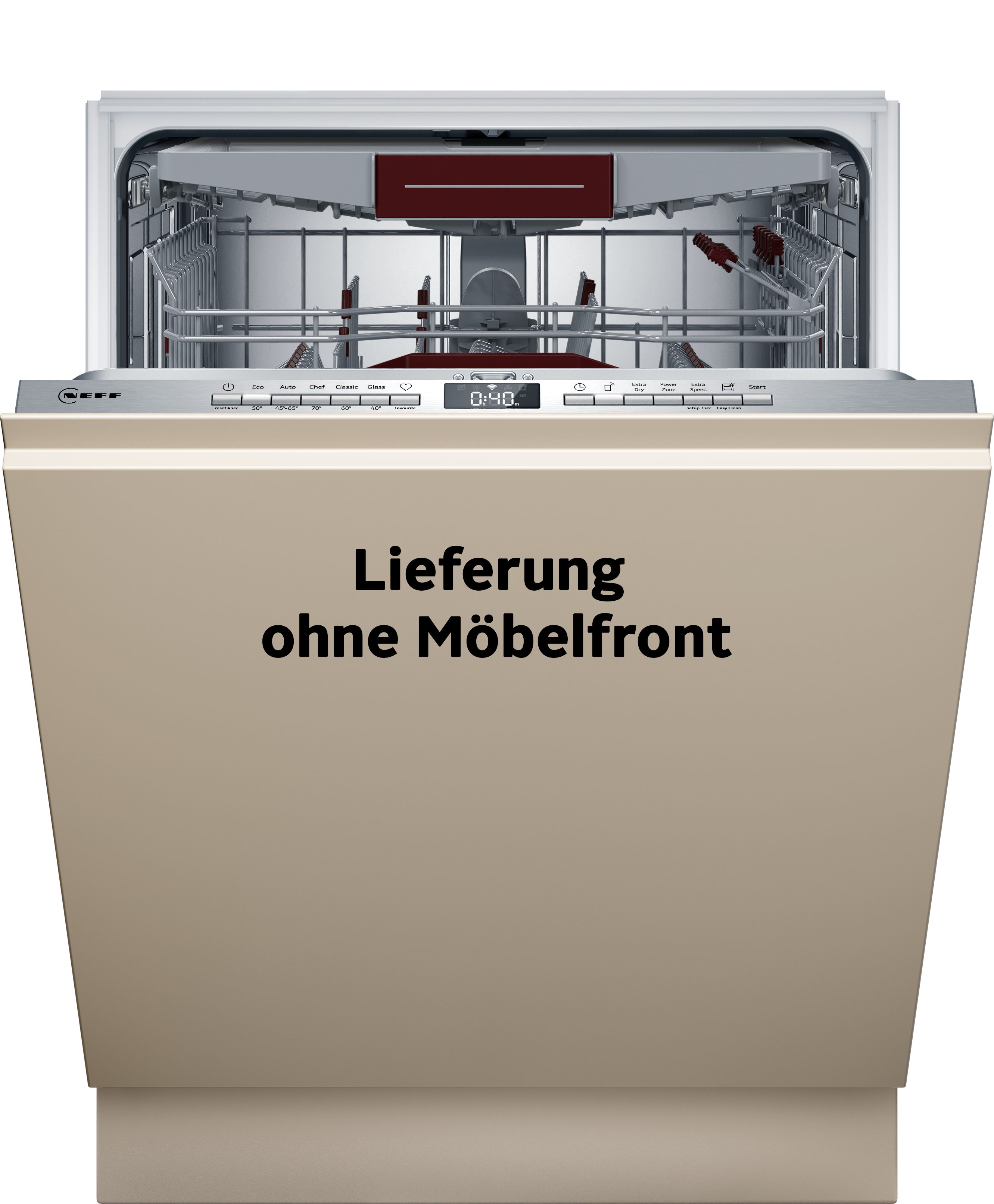 NEFF vollintegrierbarer Geschirrspüler XXL S255ECXI3E, 14 Maßgedecke, mit Rack Matic
